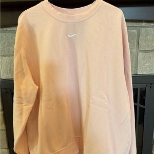 Nike Women's Light Pink Crewneck Sweatshirt